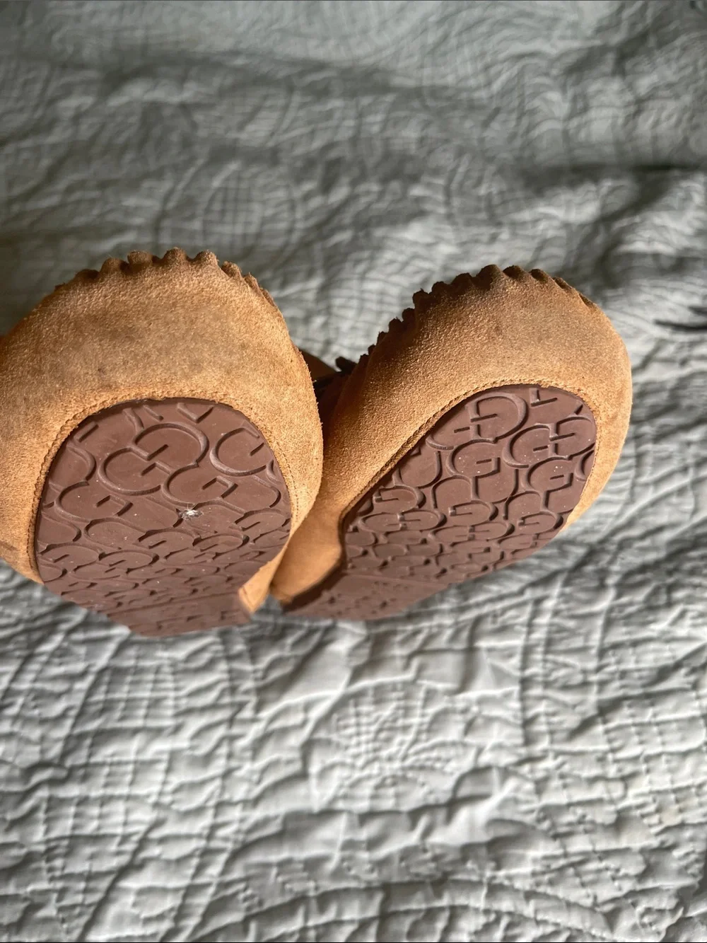 Chestnut Suede UGG slippers